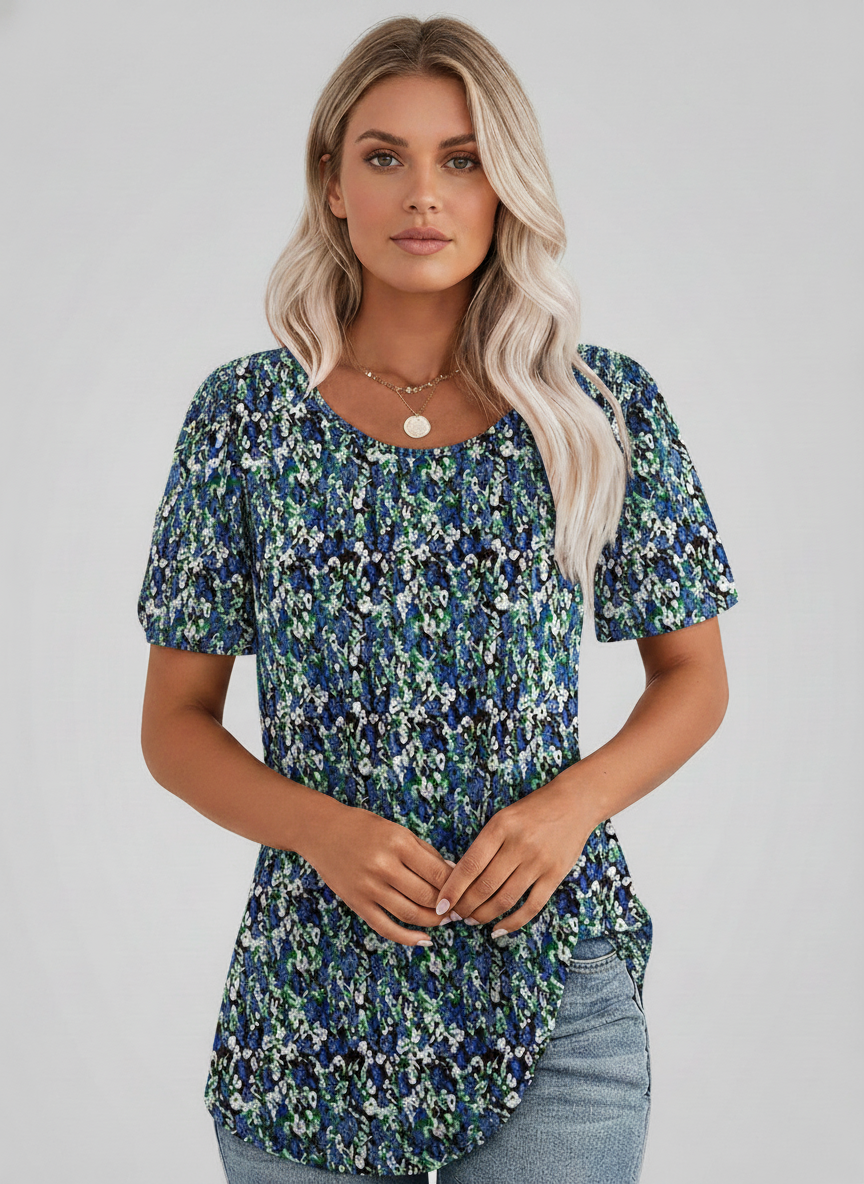 Rose | Women’s Round Neck Short Sleeve Summer Top