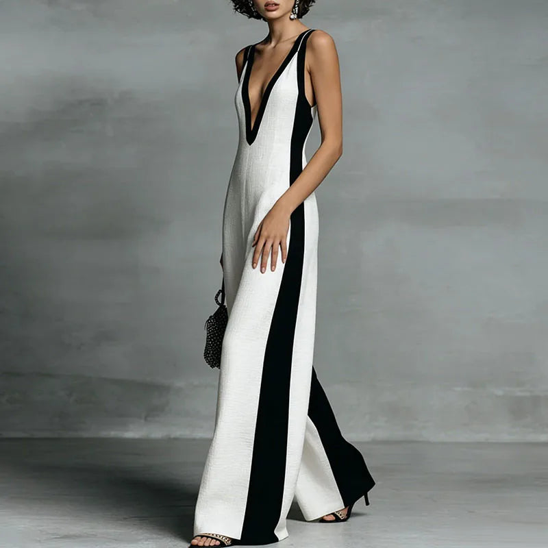 Shannon | Women's Wide Leg Sleeveless Summer Jumpsuit