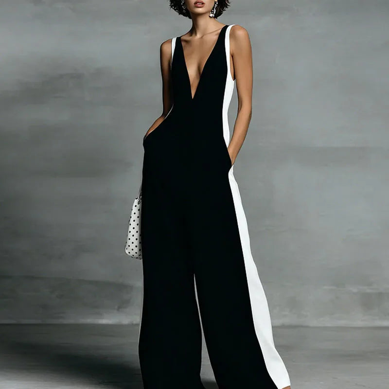 Shannon | Women's Wide Leg Sleeveless Summer Jumpsuit