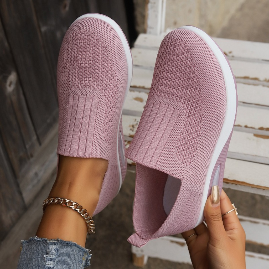 Stacey | Women’s Round Toe Slip On Sneakers