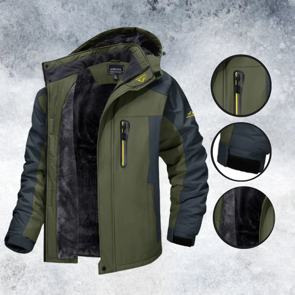Steven | Men’s Zip Front Long Sleeve Pocket Winter Jacket