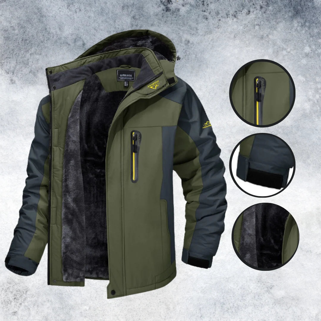Steven | Men’s Zip Front Long Sleeve Pocket Winter Jacket