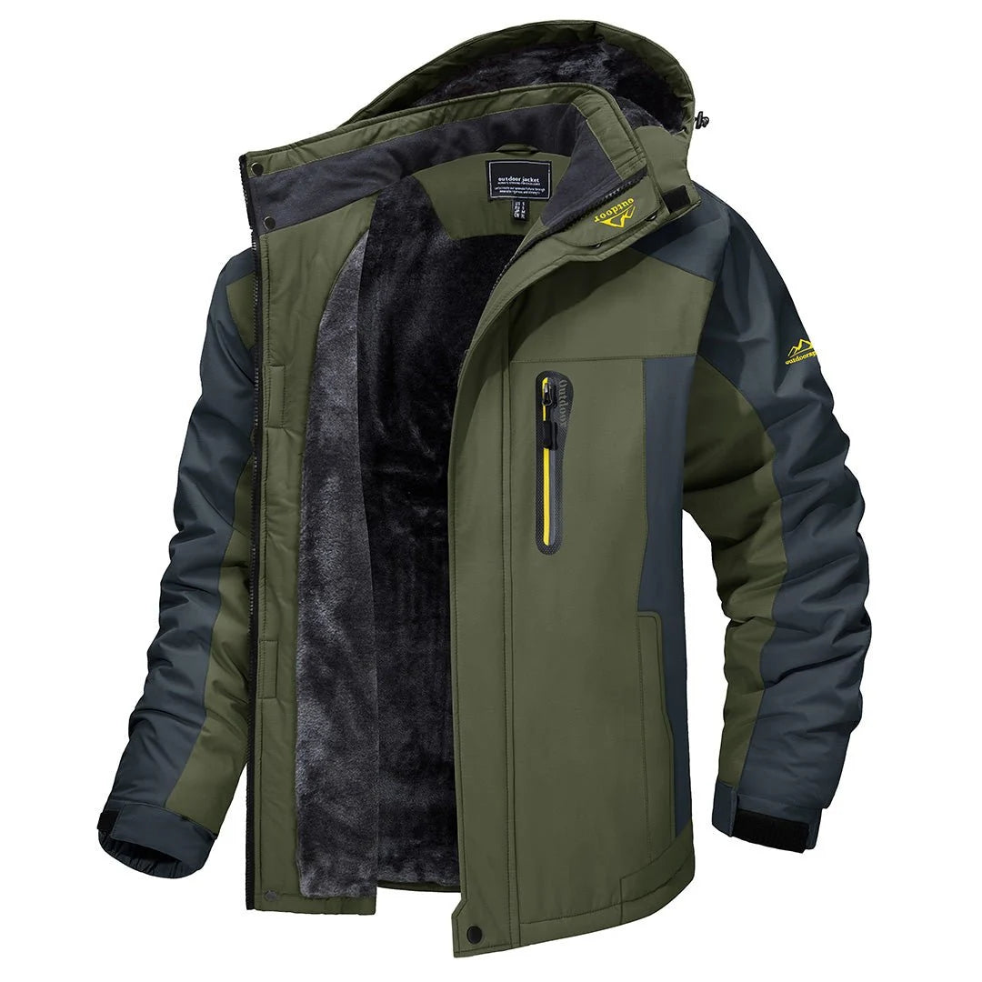 Steven | Men’s Zip Front Long Sleeve Pocket Winter Jacket