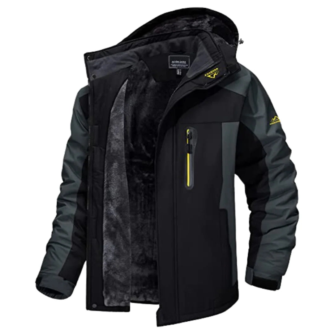 Steven | Men’s Zip Front Long Sleeve Pocket Winter Jacket