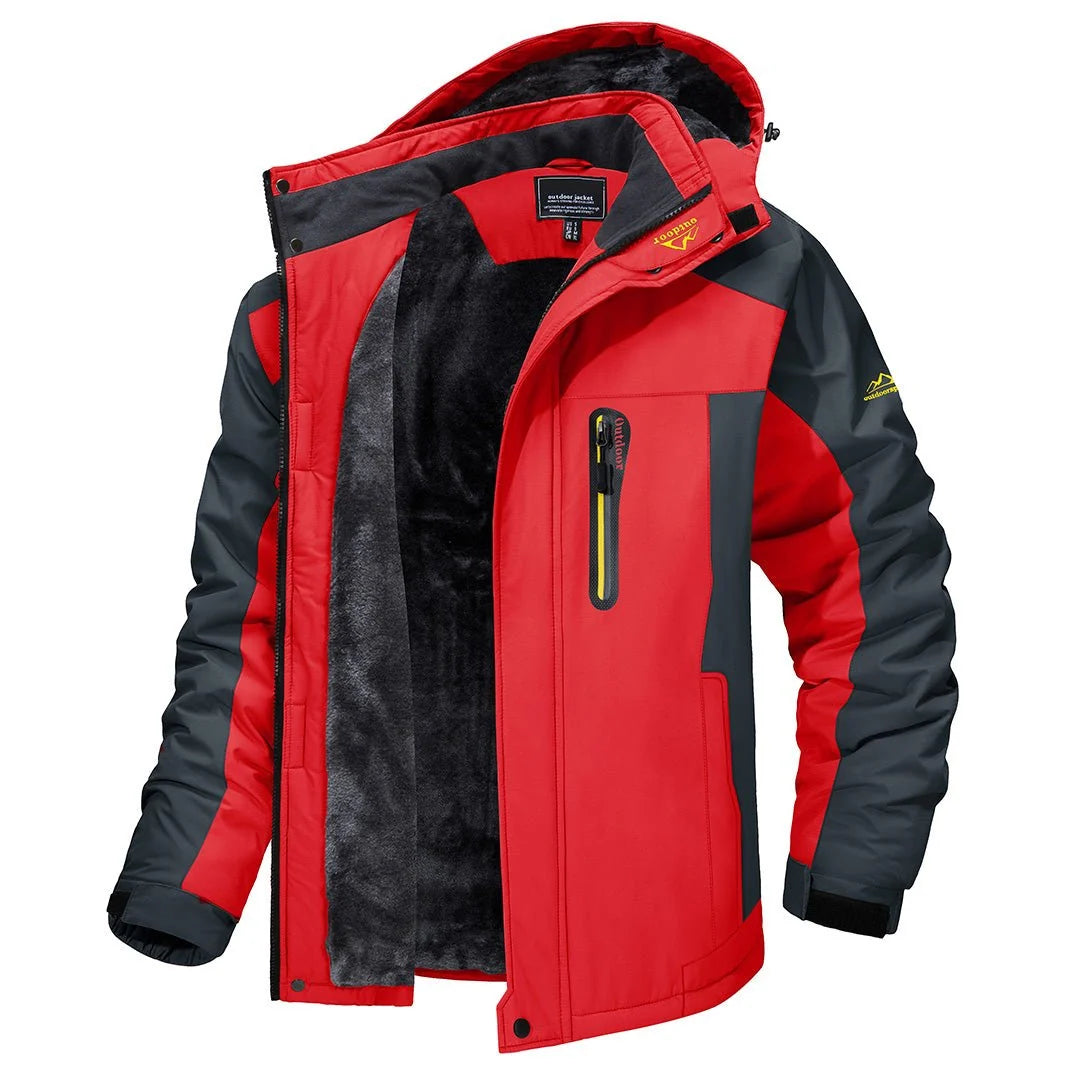 Steven | Men’s Zip Front Long Sleeve Pocket Winter Jacket