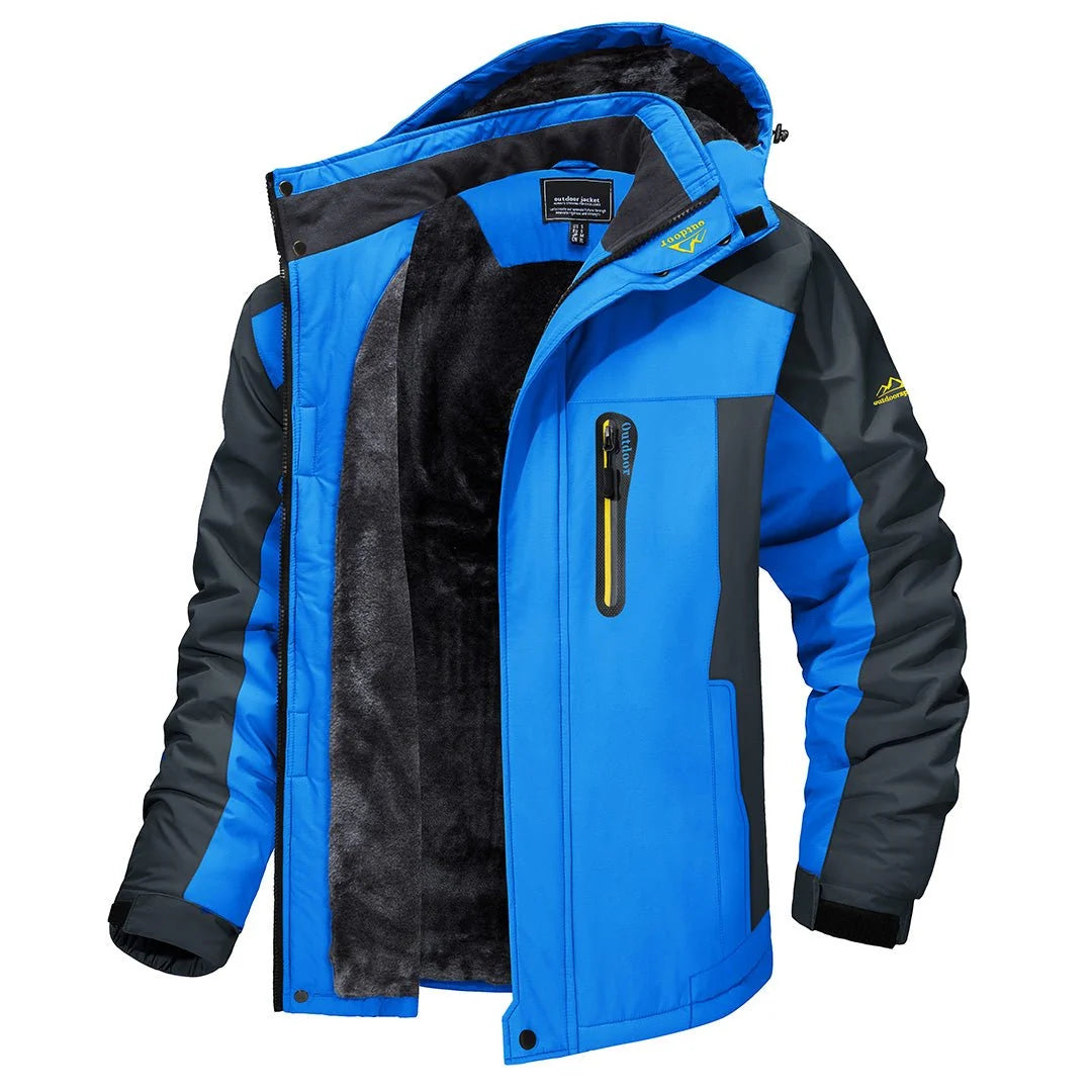 Steven | Men’s Zip Front Long Sleeve Pocket Winter Jacket