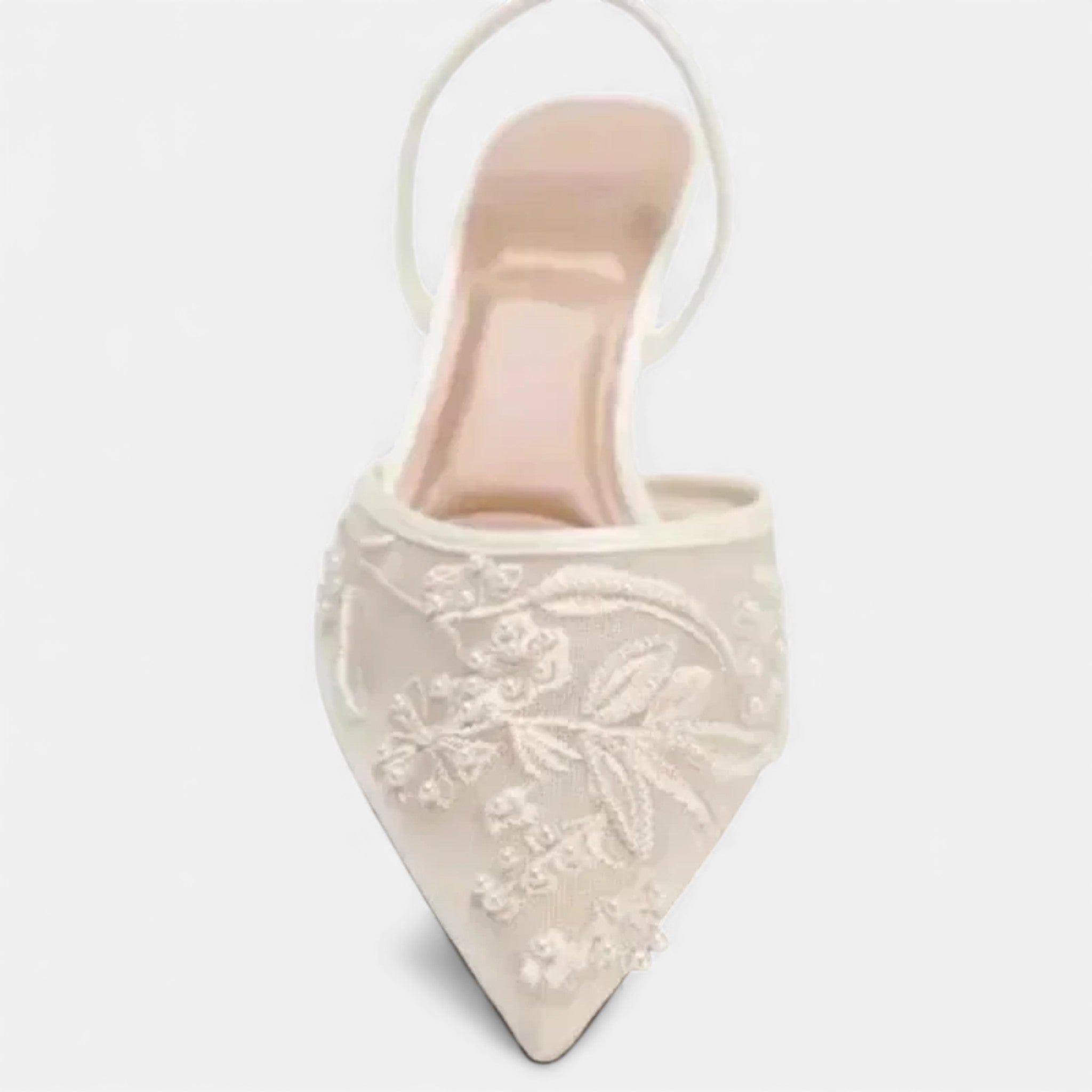 Tabitha | Women's Mesh Pointed Toe Slingback Strap Heels