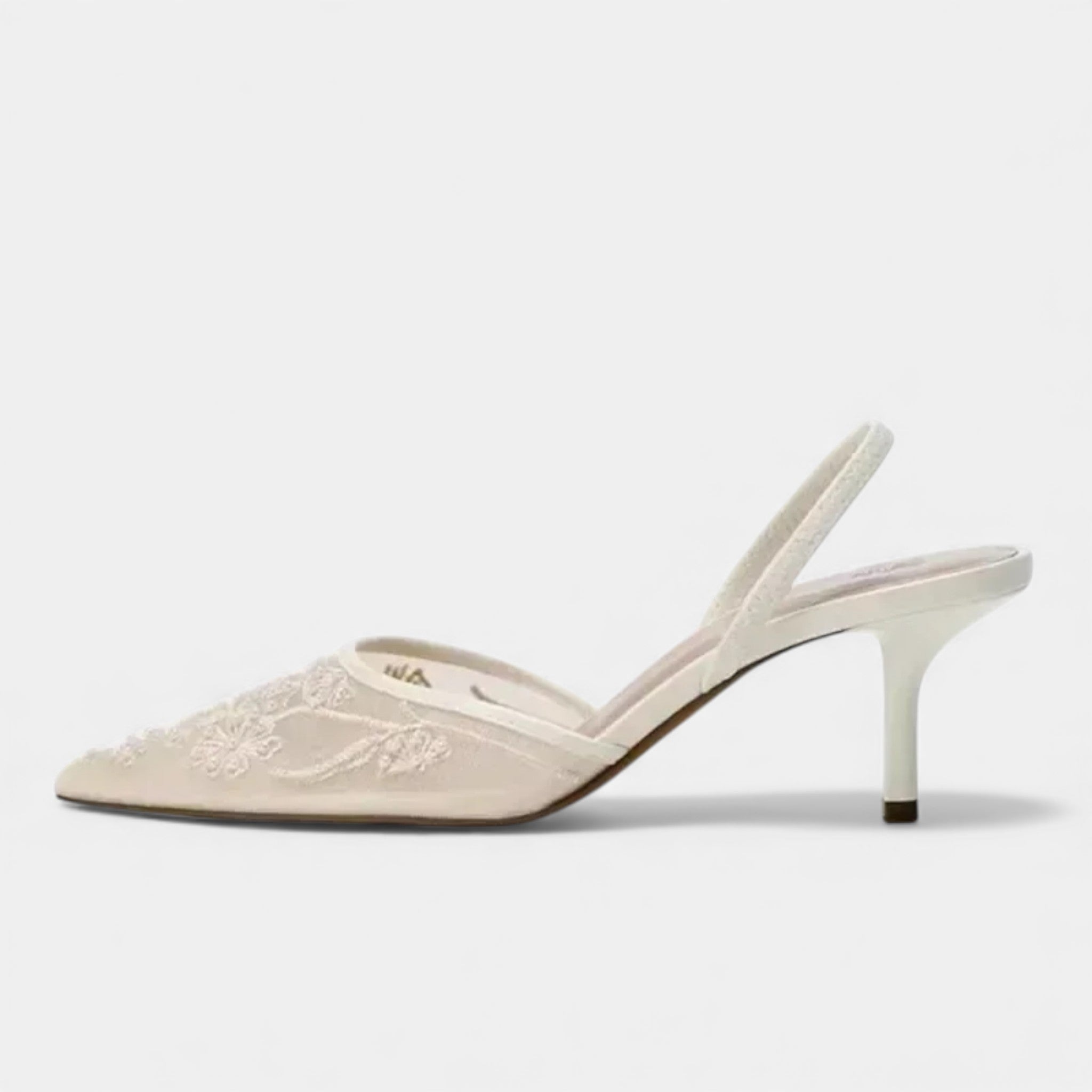 Tabitha | Women's Mesh Pointed Toe Slingback Strap Heels