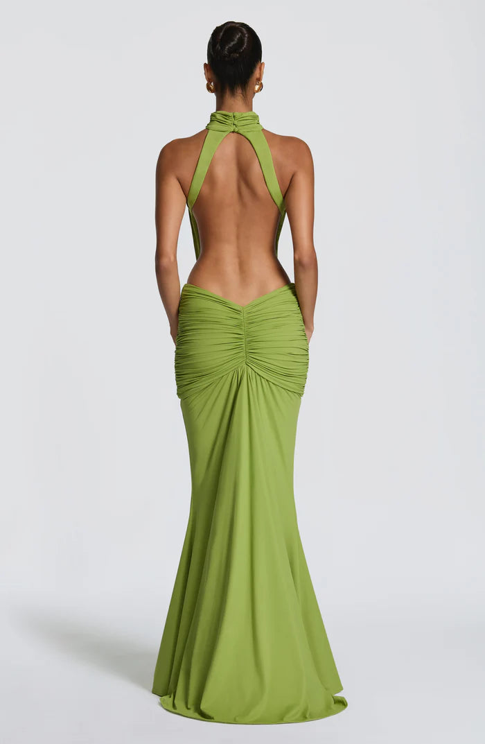 Teresa | Women’s Halter Neck Cut Out Sleeveless Maxi Dress