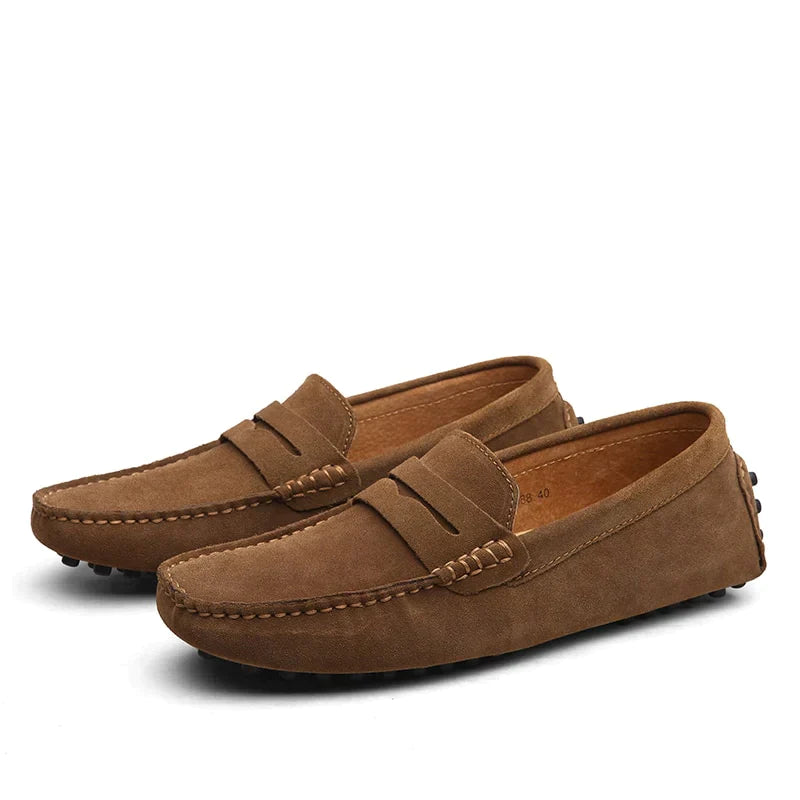 Thomas | Men’s Round Toe Flat Sole Slip On Loafers