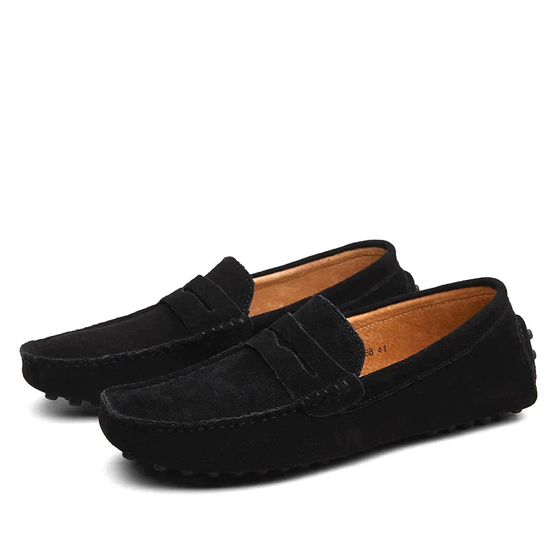 Thomas | Men’s Round Toe Flat Sole Slip On Loafers