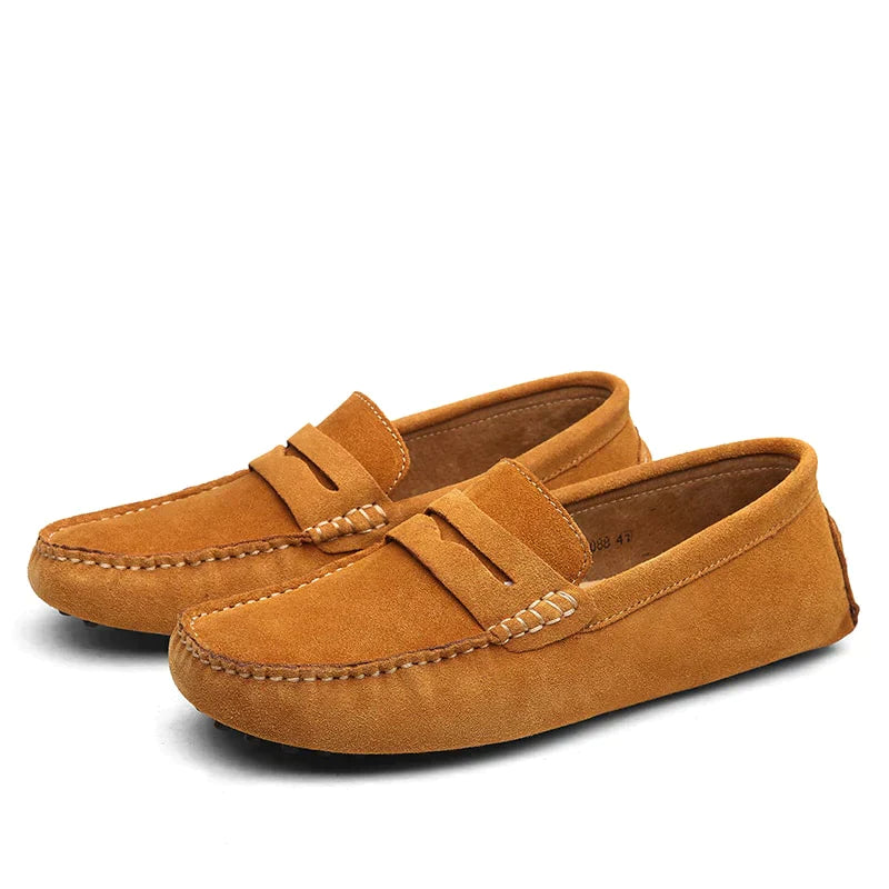 Thomas | Men’s Round Toe Flat Sole Slip On Loafers