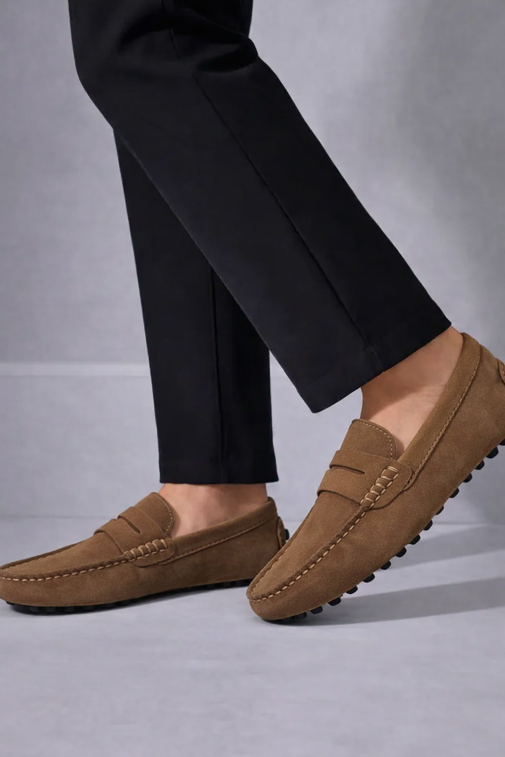 Thomas | Men’s Round Toe Flat Sole Slip On Loafers