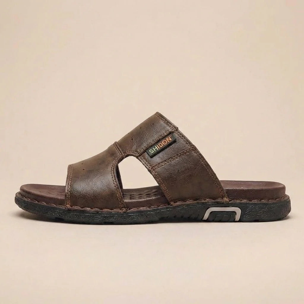 Timothy | Men's Slip-On Cutout Round Toe Open Back Slippers