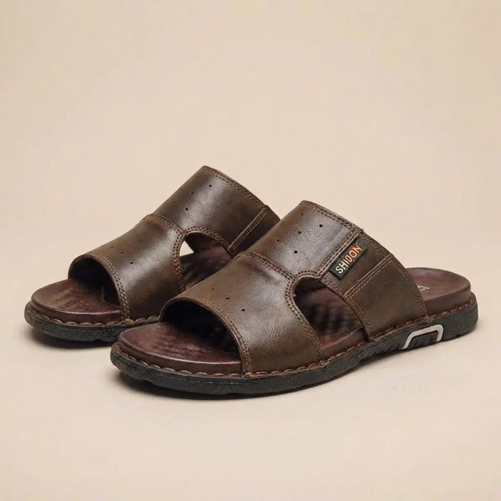 Timothy | Men's Slip-On Cutout Round Toe Open Back Slippers
