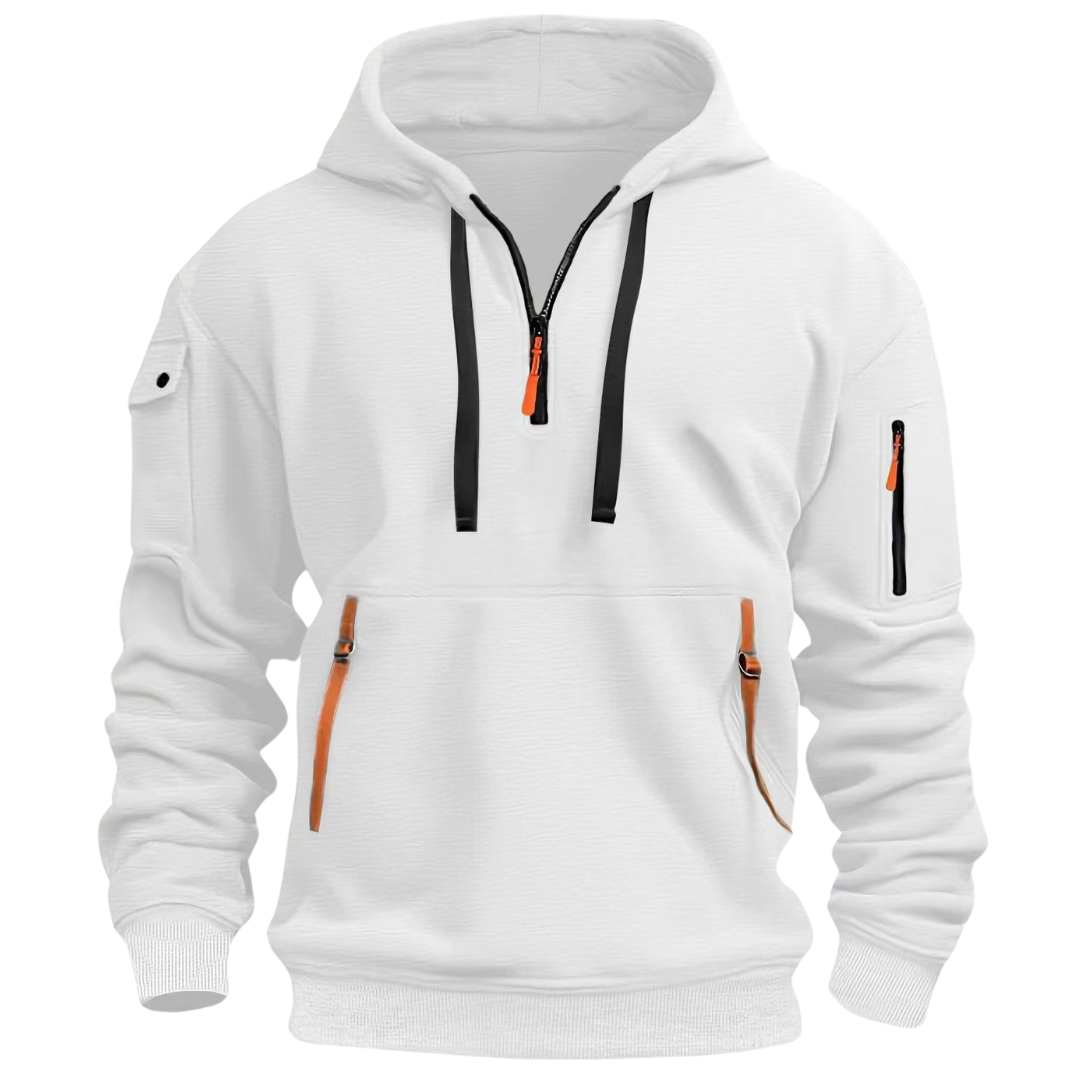 Walker | Men's Utility Pocket Long Sleeve Drawstring Hoodies