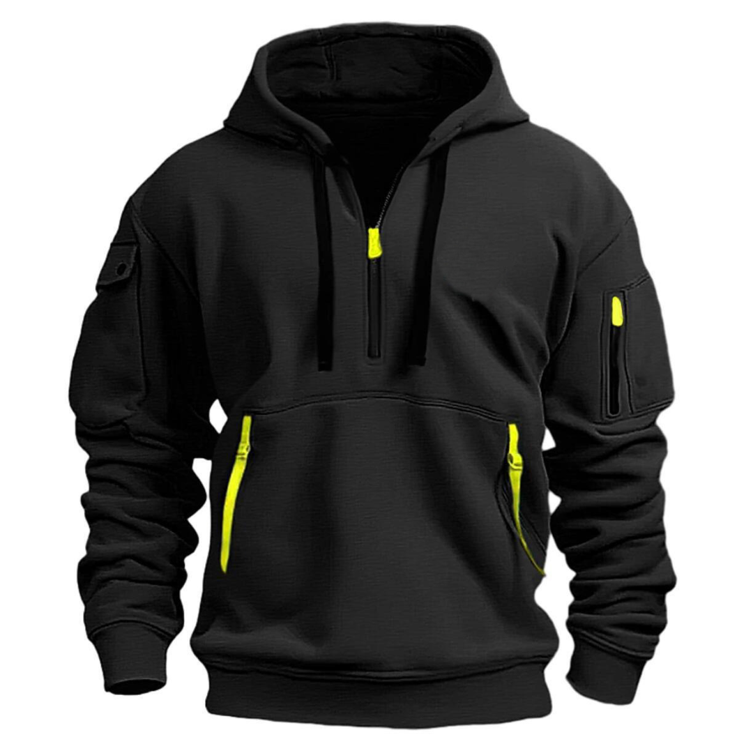 Walker | Men's Utility Pocket Long Sleeve Drawstring Hoodies