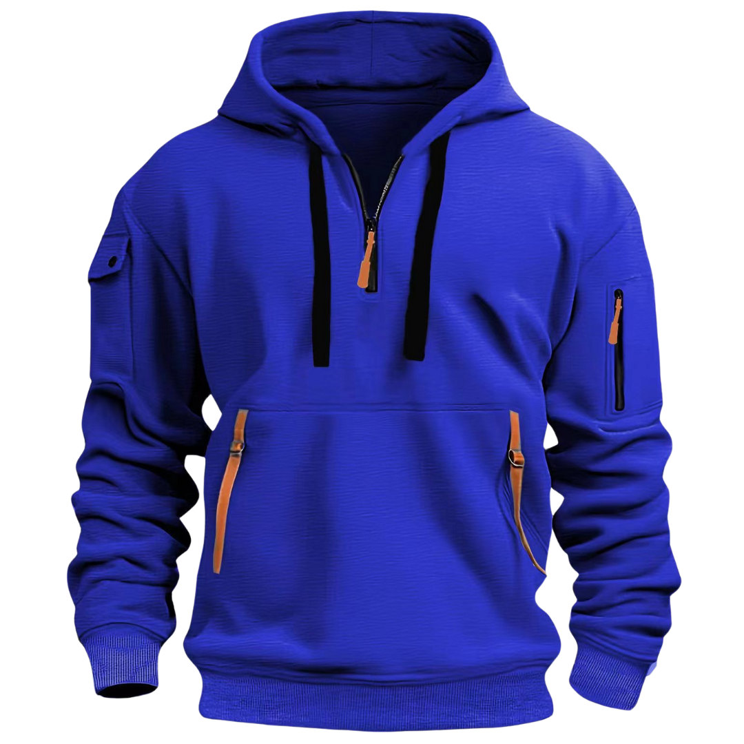Walker | Men's Utility Pocket Long Sleeve Drawstring Hoodies