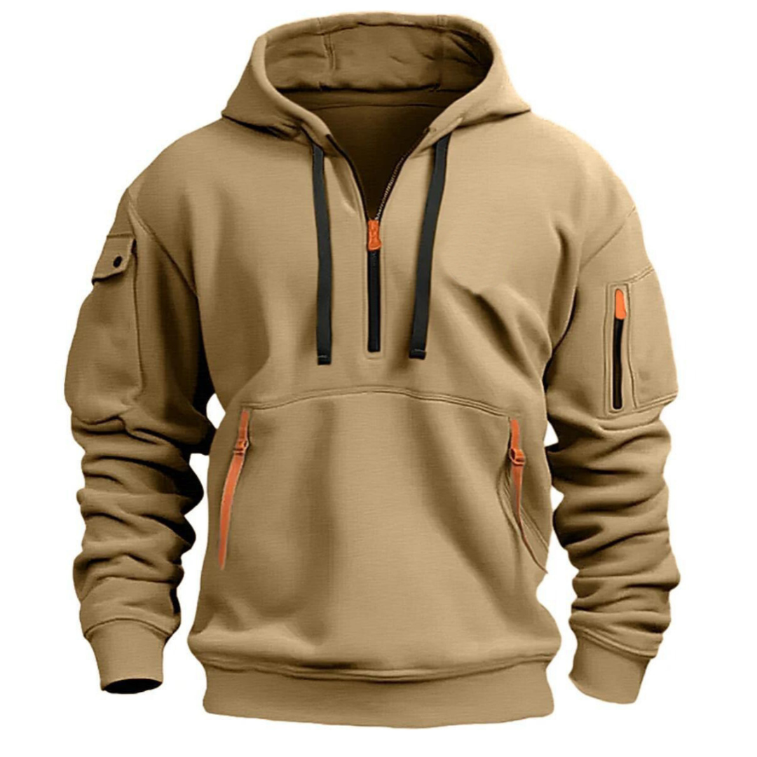 Walker | Men's Utility Pocket Long Sleeve Drawstring Hoodies
