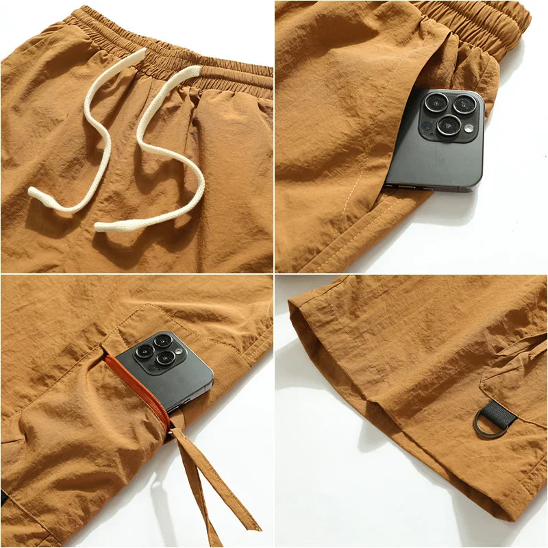 William | Men’s Cargo Pockets Knee Length Shorts