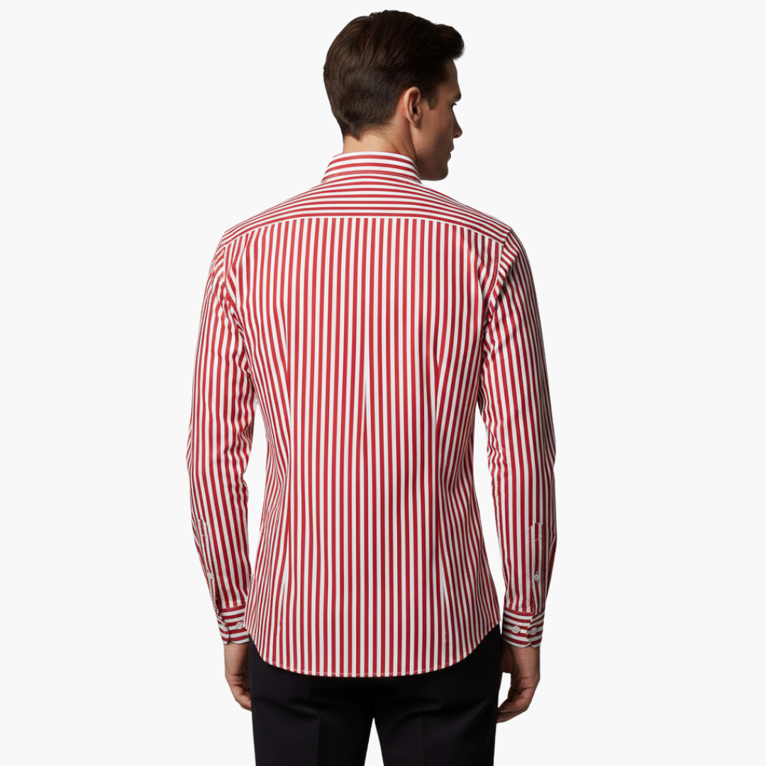 William | Men's Striped Button Down Dress Shirt