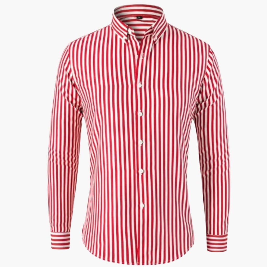 William | Men's Striped Button Down Dress Shirt