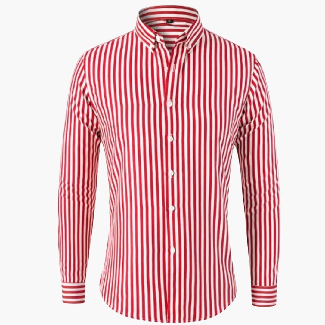 William | Men's Striped Button Down Dress Shirt