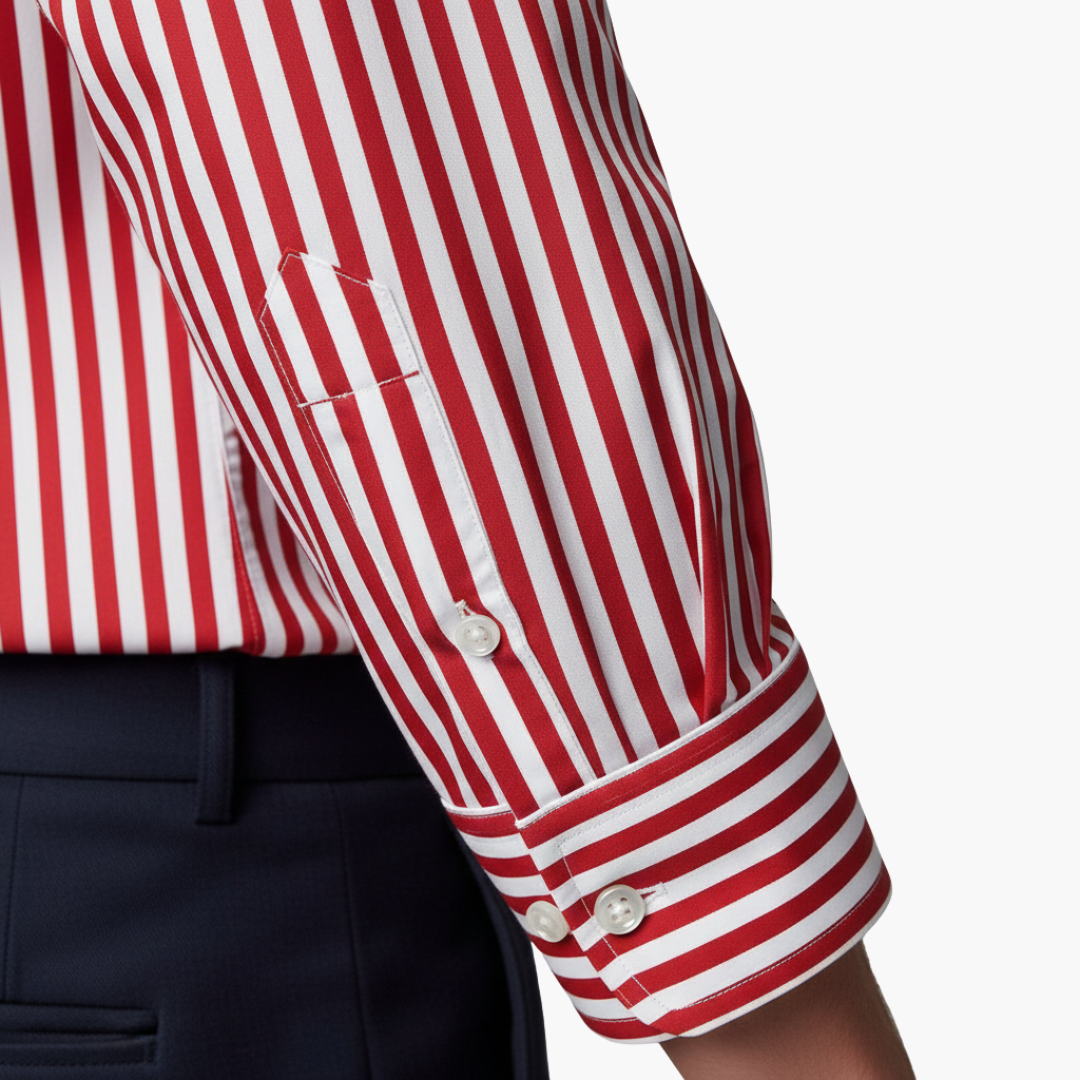 William | Men's Striped Button Down Dress Shirt
