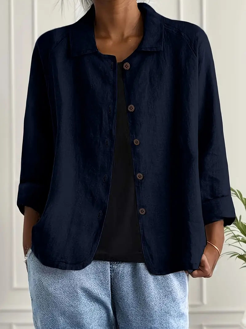 Winona | Women's Long Sleeve Button Front Collared Jacket