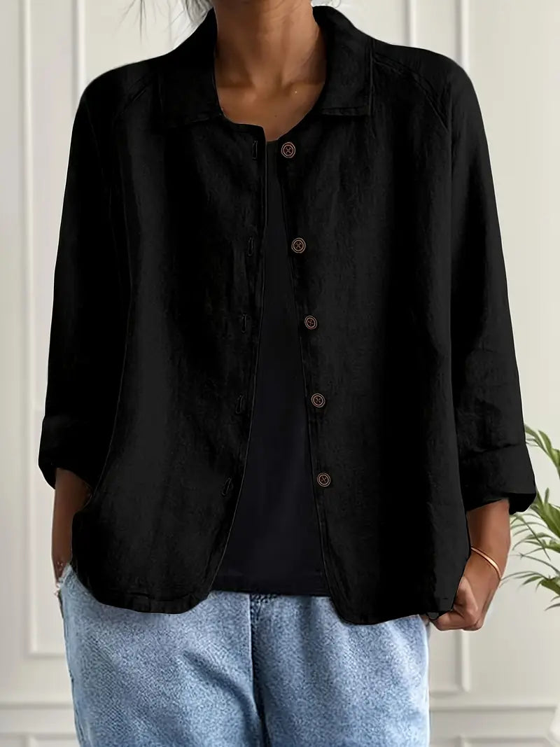 Winona | Women's Long Sleeve Button Front Collared Jacket