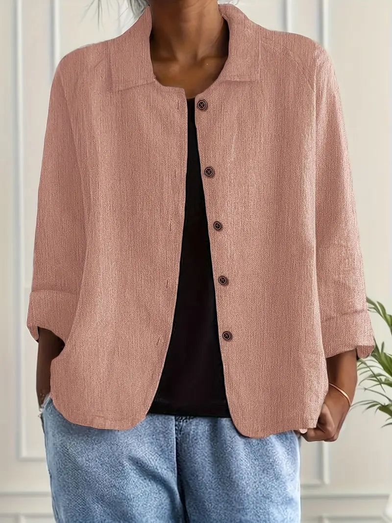Winona | Women's Long Sleeve Button Front Collared Jacket