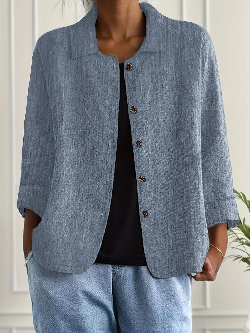 Winona | Women's Long Sleeve Button Front Collared Jacket