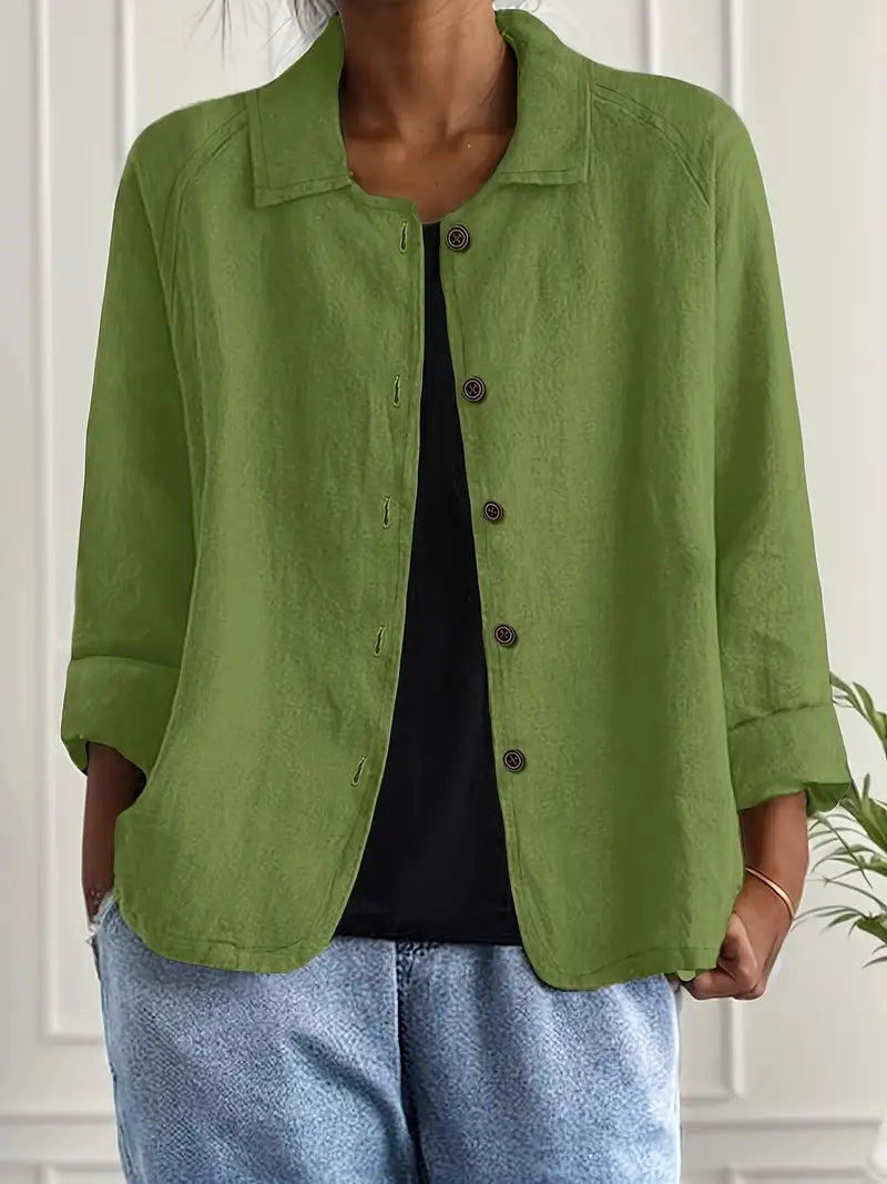 Winona | Women's Long Sleeve Button Front Collared Jacket