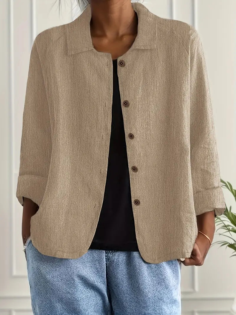 Winona | Women's Long Sleeve Button Front Collared Jacket