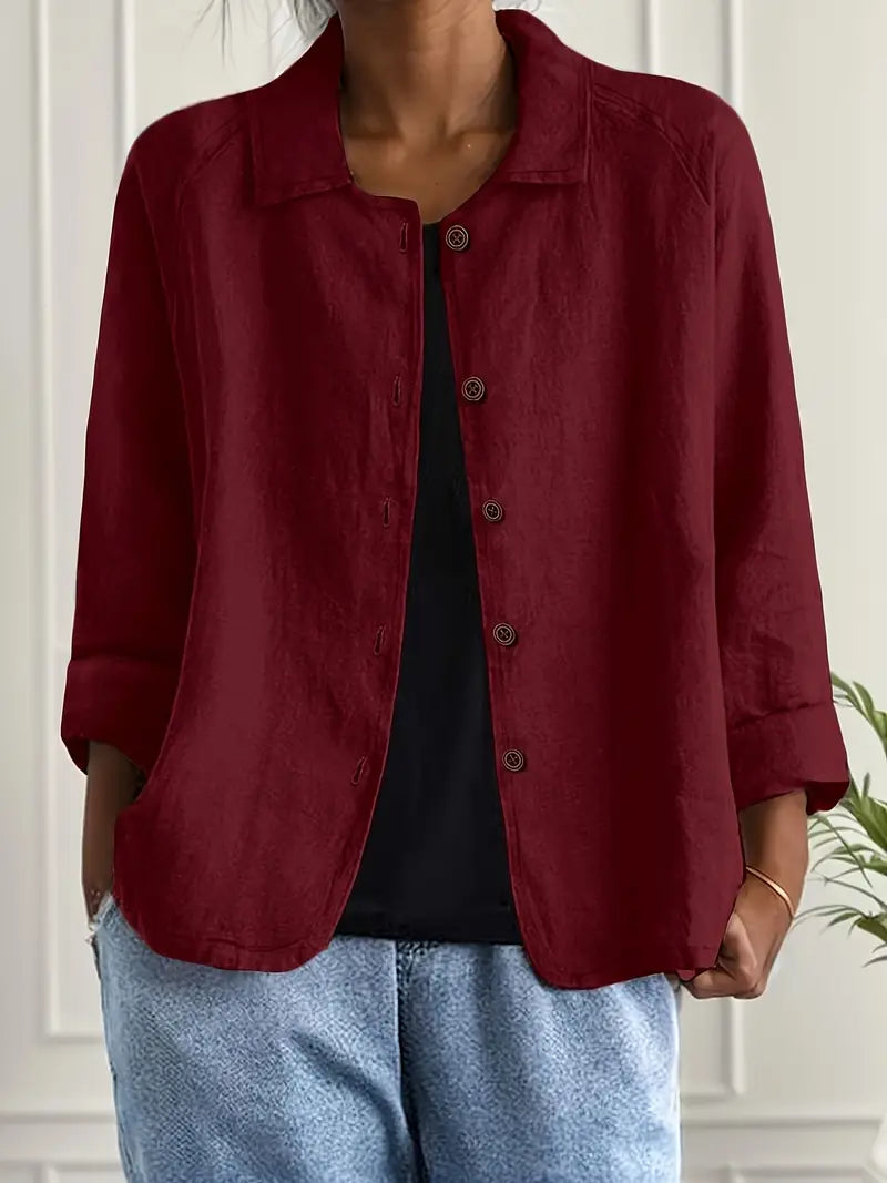 Winona | Women's Long Sleeve Button Front Collared Jacket