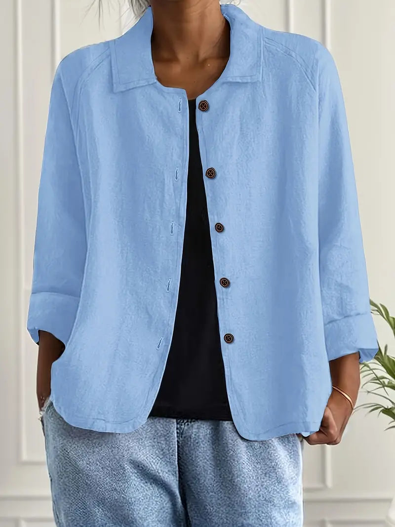 Winona | Women's Long Sleeve Button Front Collared Jacket