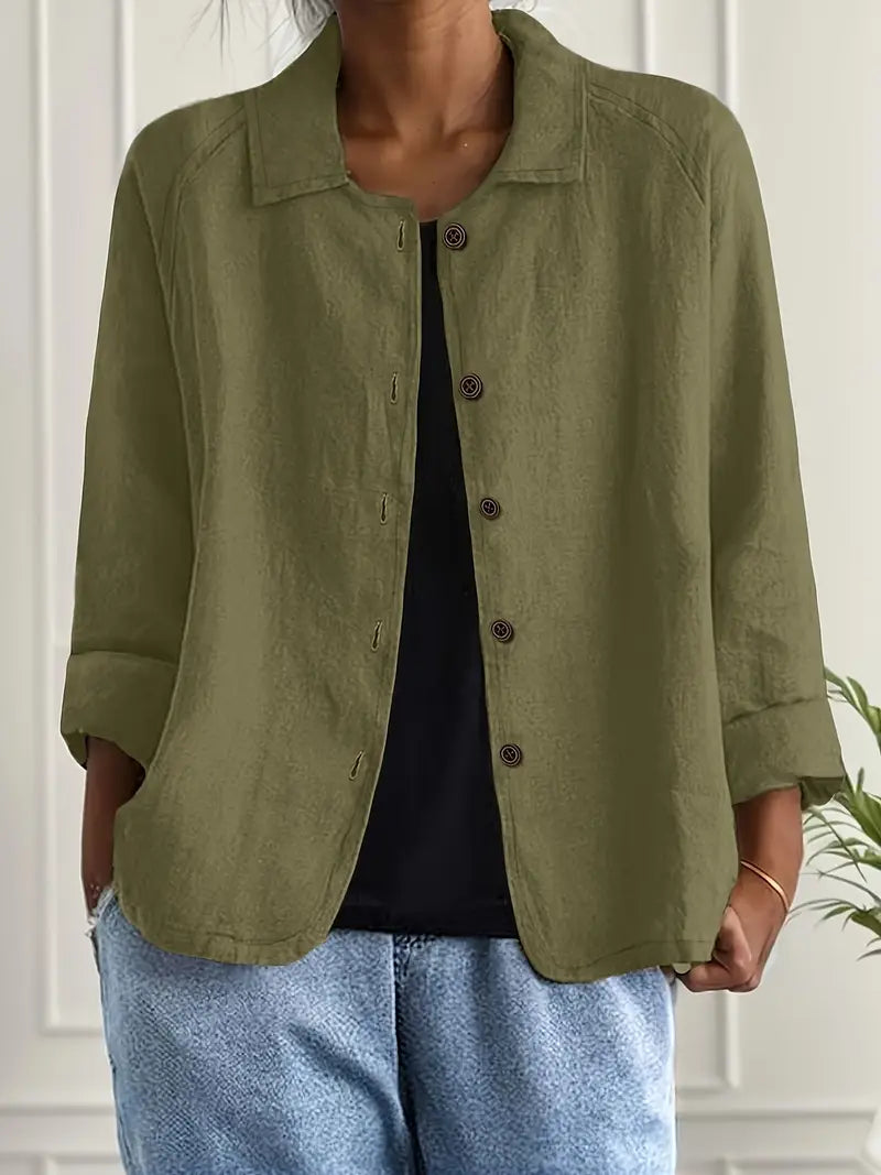 Winona | Women's Long Sleeve Button Front Collared Jacket