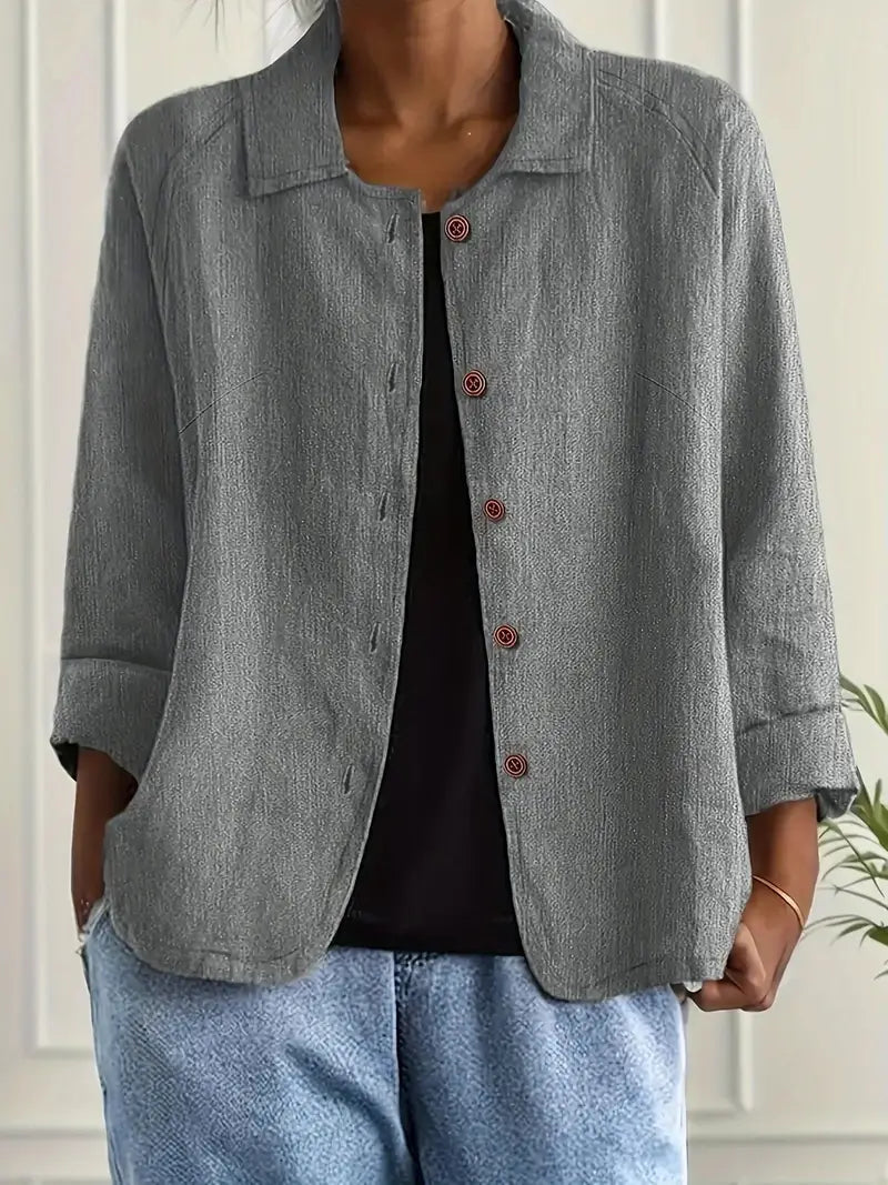 Winona | Women's Long Sleeve Button Front Collared Jacket