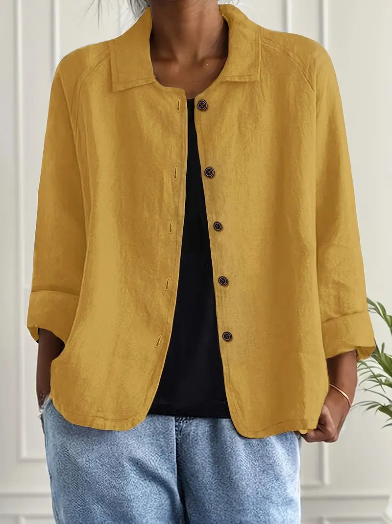 Winona | Women's Long Sleeve Button Front Collared Jacket
