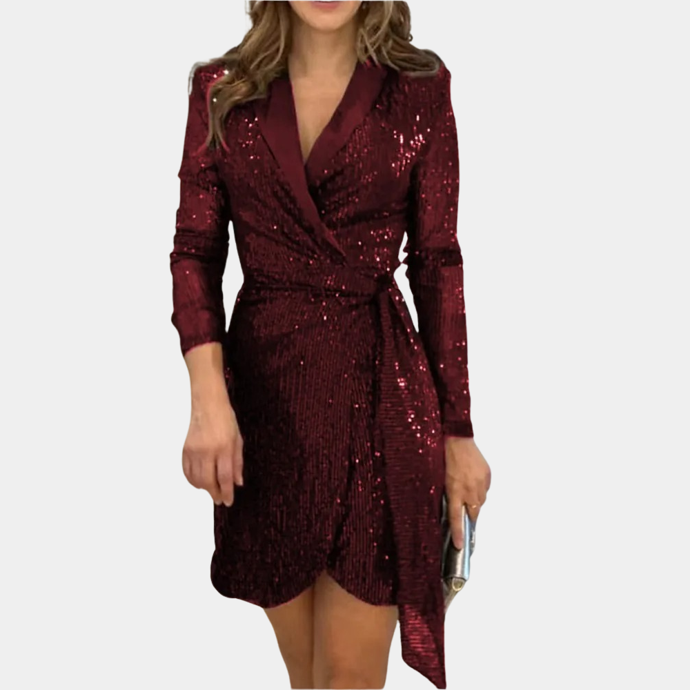 Women's Belted Blazer Dress