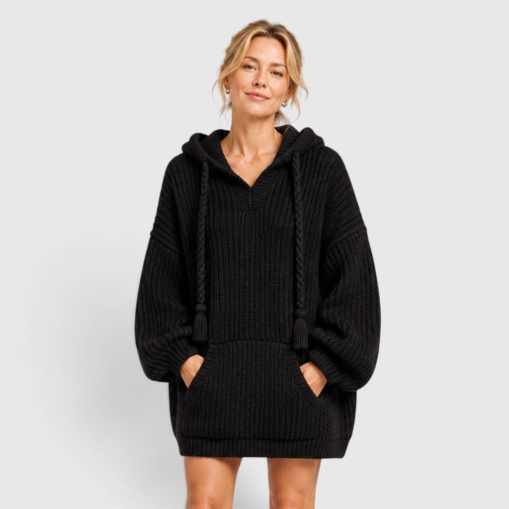 Women's Drawstring Hood Kangaroo Pocket Hoodie