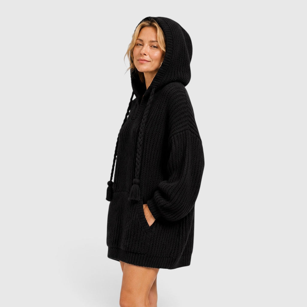 Women's Drawstring Hood Kangaroo Pocket Hoodie
