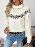 Women's Fair Isle Crew Neck Knit Jumper
