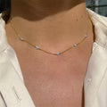 Women's Dainty Four-Leaf Clover Choker Necklace