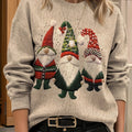 Women's Gnome Ugly Christmas Sweater Crew Neck