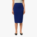 Women's High Waisted Fitted Midi Pencil Skirt