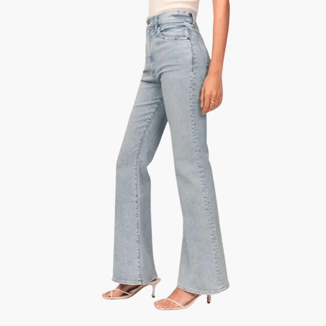 Women's High-Waisted Full-Length Bootcut Jeans