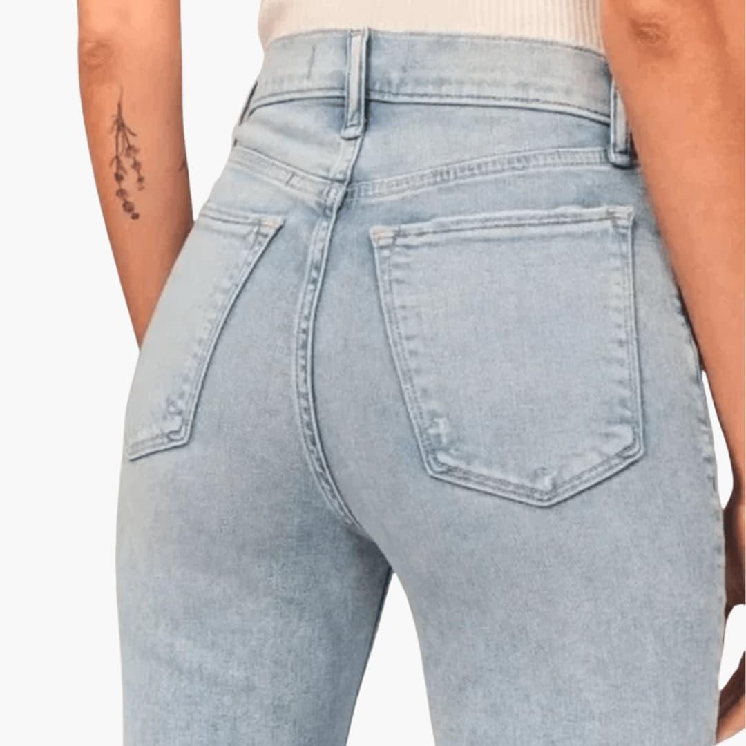 Women's High-Waisted Full-Length Bootcut Jeans
