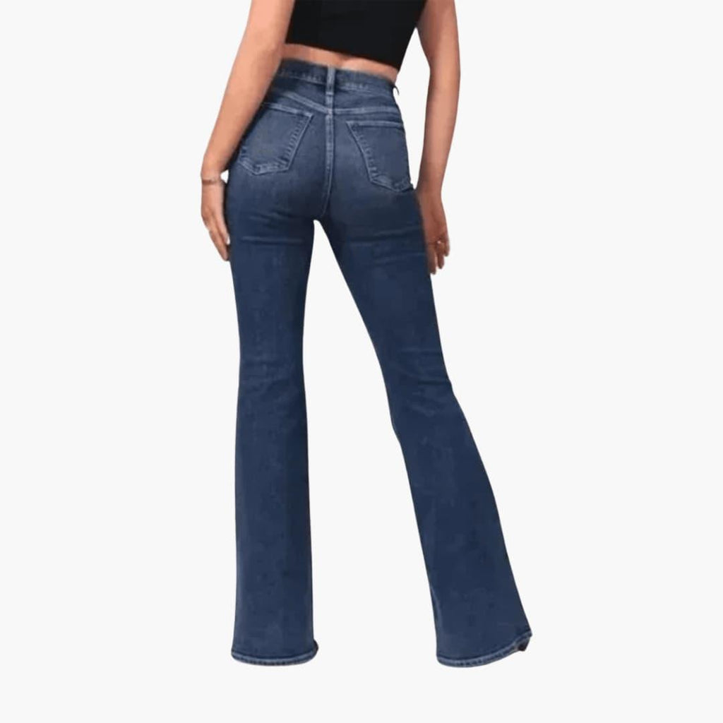 Women's High-Waisted Full-Length Bootcut Jeans