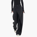 Women's Asymmetric Wrap Front Loose Wide Leg Pants